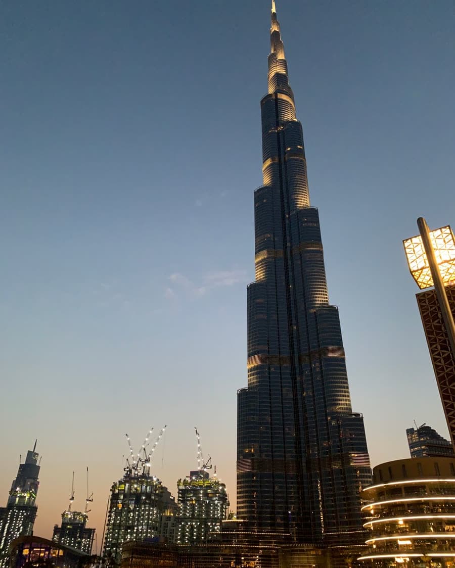 Burj Khalifa e o horizonte de Dubai