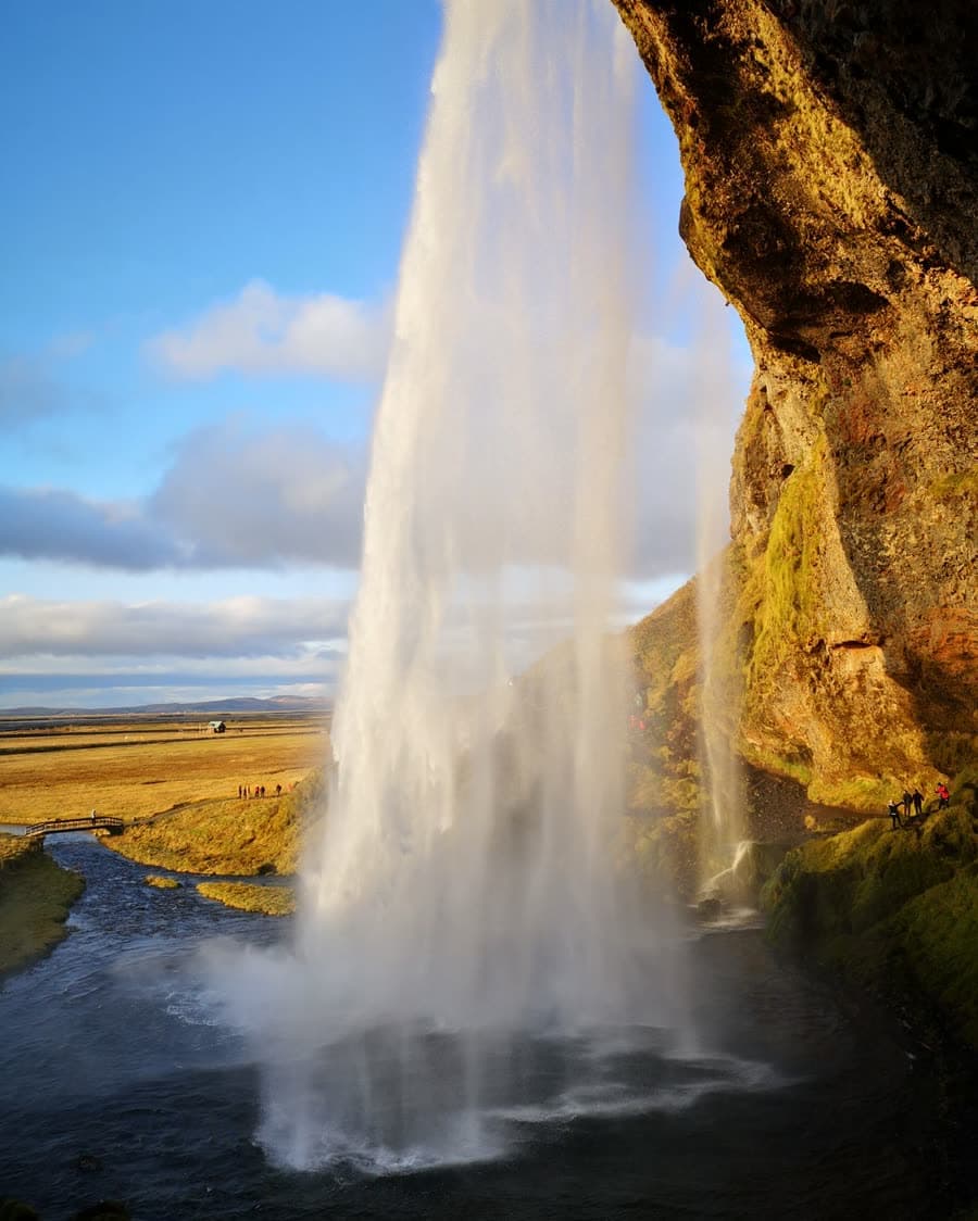Cachoeira Seljalandsfoss, na Islândia