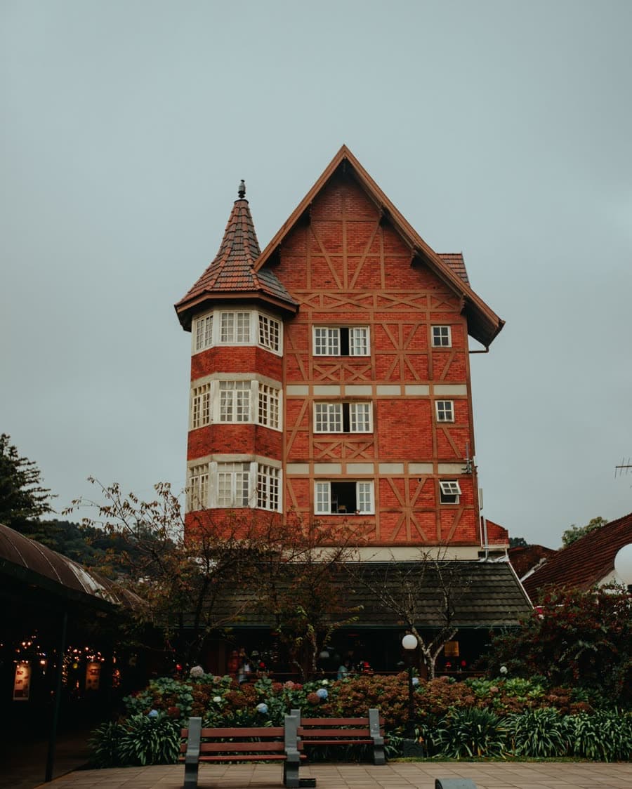 Arquitetura de estilo europeu em Gramado